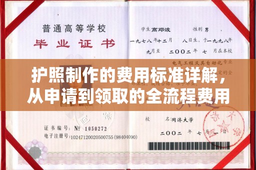 阳信护照制作的费用标准详解，从申请到领取的全流程费用指南
