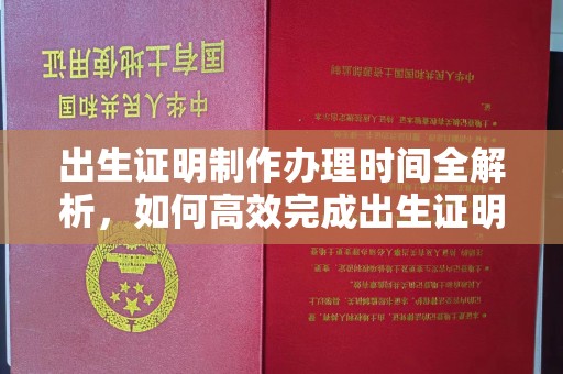 阳信出生证明制作办理时间全解析，如何高效完成出生证明申请？