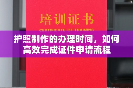 阳信护照制作的办理时间，如何高效完成证件申请流程