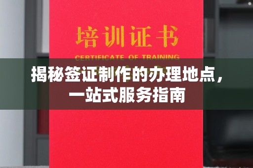 阳信揭秘签证制作的办理地点，一站式服务指南