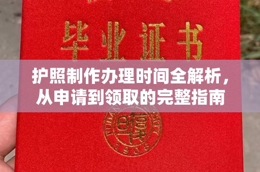 阳信护照制作办理时间全解析，从申请到领取的完整指南