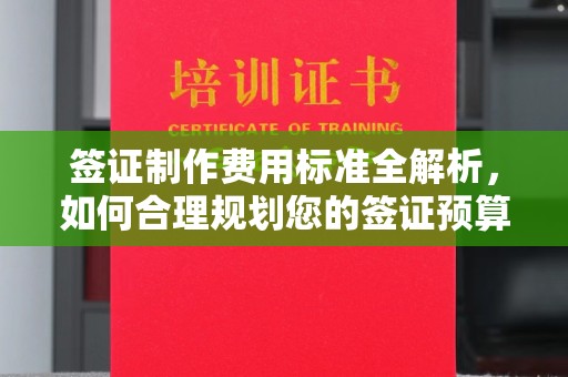 阳信签证制作费用标准全解析，如何合理规划您的签证预算？
